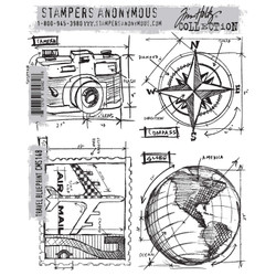 Stampers Anonymous, Tim Holtz leimasin Travel Blueprint