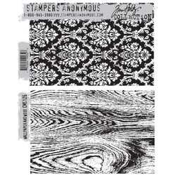 Stampers Anonymous, Tim Holtz leimasin Wallpaper and Wood