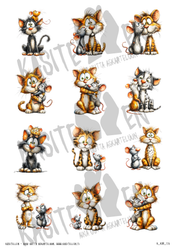 Käsitellen korttikuvat Kissa & Hiiri