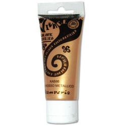 Stamperia Vivace -akryylimaali, sävy Metallic Red Gold