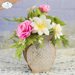 Elizabeth Craft Design MDF -kuvio Floral Vase