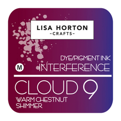 Lisa Horton Crafts Cloud 9 Interference -mustetyyny, sävy Warm Chestnut Shimmer