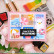 Waffle Flower sapluuna Postage Collage Beach Days
