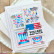 Waffle Flower sapluuna Postage Collage Blocks