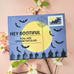 Waffle Flower leimasin Postage Collage Spooktacular