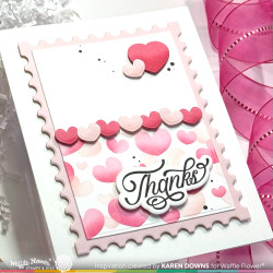 Waffle Flower leima- ja stanssisetti Best Wishes Combo