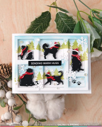 Waffle Flower stanssi Postage Collage Winter Add-ons