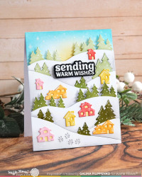 Waffle Flower stanssi Snowy Hills Add-on