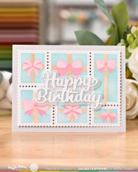 Waffle Flower sapluuna Postage Collage Gifts