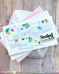 Waffle Flower stanssi Postage Collage Mini Slimline Blocks