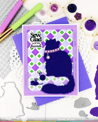 Waffle Flower stanssi Cat Silhouette