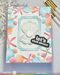 Waffle Flower stanssi Seashell Frame