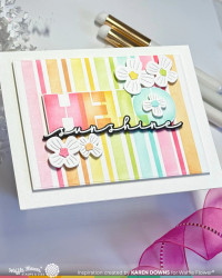 Waffle Flower sapluuna Two-step Mixed Stripes