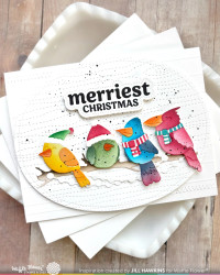 Waffle Flower stanssi Birdie Friends in Winter