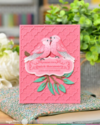 Waffle Flower stanssi Quatrefoil Texture