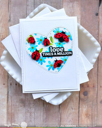 Waffle Flower stanssi Ladybug