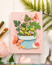 Waffle Flower stanssi Happy Herbs