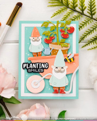 Waffle Flower stanssi Happy Gnomes