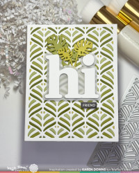 Waffle Flower stanssi Happy Leaves Panel