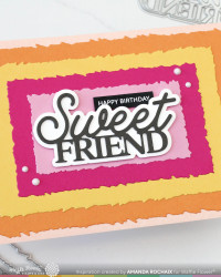 Waffle Flower stanssi A7 Fringe Frames