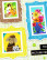 Waffle Flower leimasin Postage Collage Picture Perfect