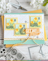 Waffle Flower stanssi Square Postage