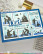 Waffle Flower sapluuna Postage Collage A6 Wavy Lines