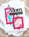 Waffle Flower sapluuna Postage Collage Mom