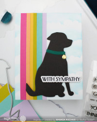 Waffle Flower stanssi Dog Silhouette