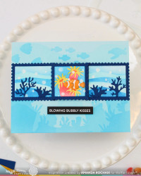 Waffle Flower sapluuna Under the Sea Background