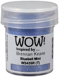 Wow! Embossing Glitters -kohojauhe, sävy Bluebell Mist by Brennan Keane (R,T)