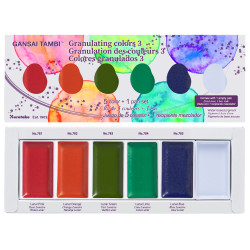 Gansai Tambi -vesivärit, Granulating Colors 3, 5 kpl