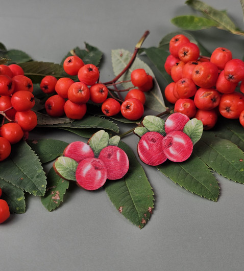 Puolukat -koivuvaneri-