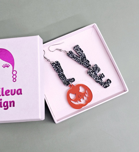 Spooky LO-VE -musta glitter- 