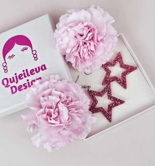 Tähti -pinkki glitter-