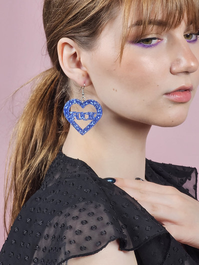 FUCK sydän -sininen-