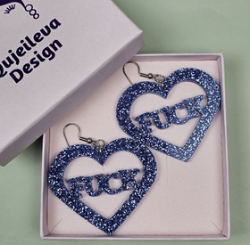 FUCK sydän -sininen-