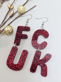 FU-CK -tummanpunainen-