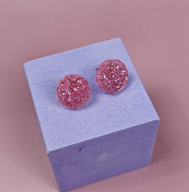 Nappikorvakorut pienet -vaaleanpunainen-