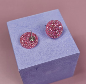 Nappikorvakorut pienet -vaaleanpunainen-