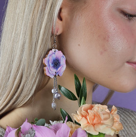 Unikko makeanveden helmillä -koivuvaneri-