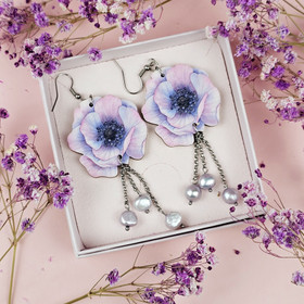 Unikko makeanveden helmillä -koivuvaneri-