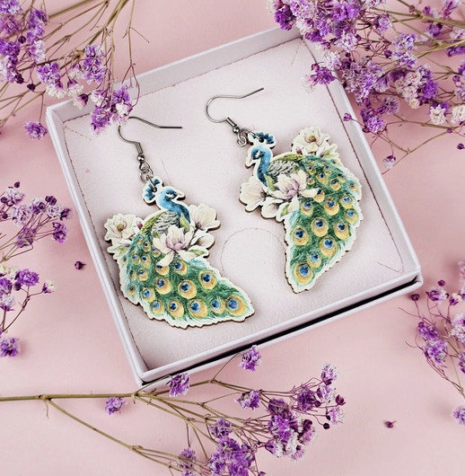 Riikinkukko  -koivuvaneri-