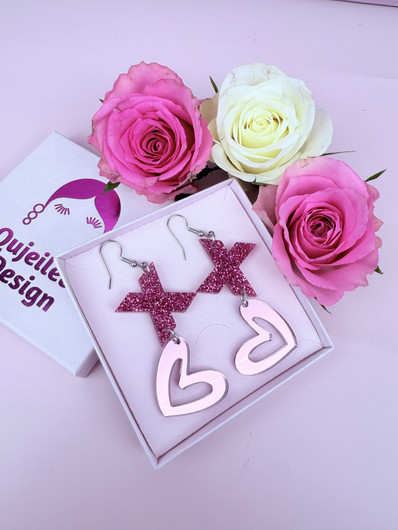 XO-XO -pinkki/vaaleanpunainen-