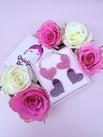 Tuplasydän - vaaleanpunainen/violetti-