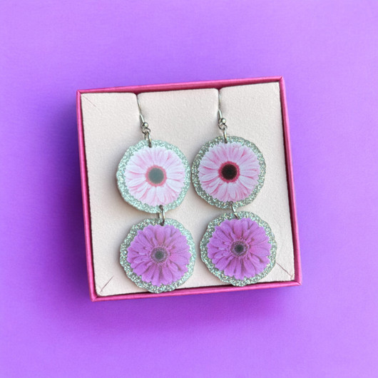 Gerberat -vaaleanpunainen/violetti- 