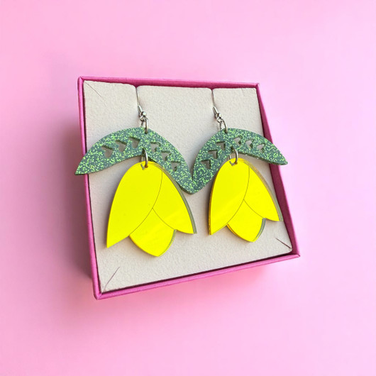 Tulppaanit -keltainen/vihreä-