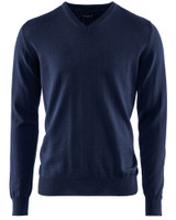 Wilton Merino V-neck, Navy