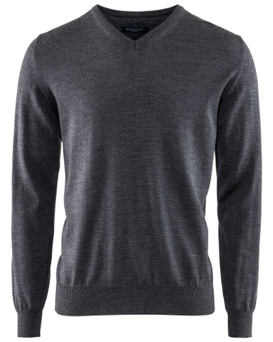 Wilton Merino V-neck, Dk.Grey