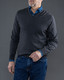 Wilton Merino V-neck, Dk.Grey